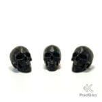 Tapones de válvula estilo calavera negra (Skull) para moto o bicicleta.